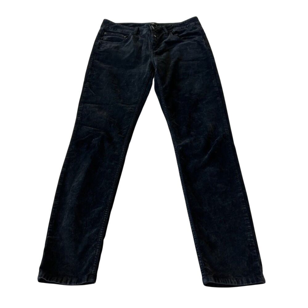 CLOSED Pants Clifton Slim Black Corduroy Men's Size 30 Tapered Leg Made in Italy